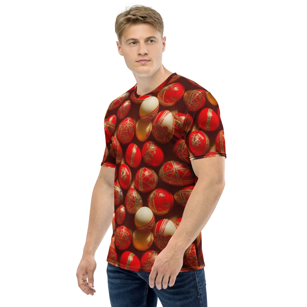 Gilded Bauble on Men's Crew Neck T-Shirt — Left