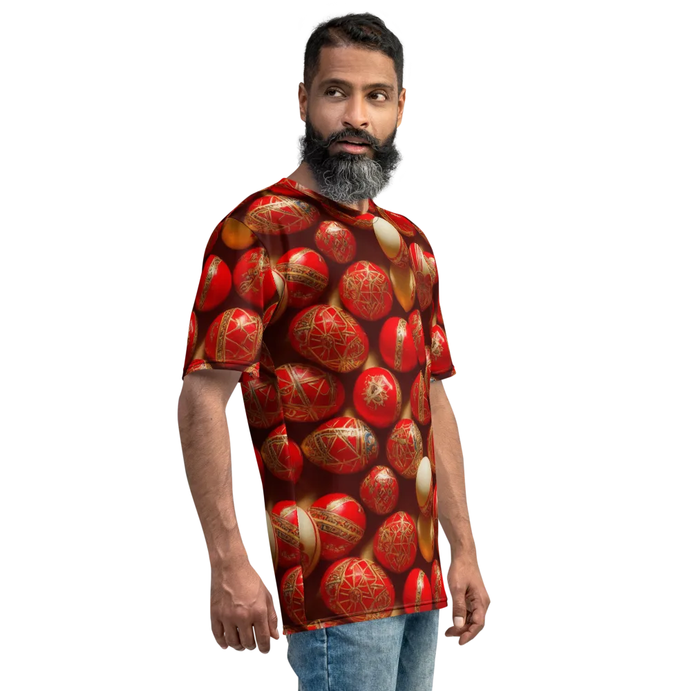 Gilded Bauble on Men's Crew Neck T-Shirt — Right