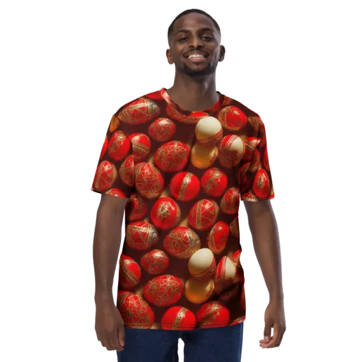 Gilded Bauble on a Men's Crew Neck T-Shirt