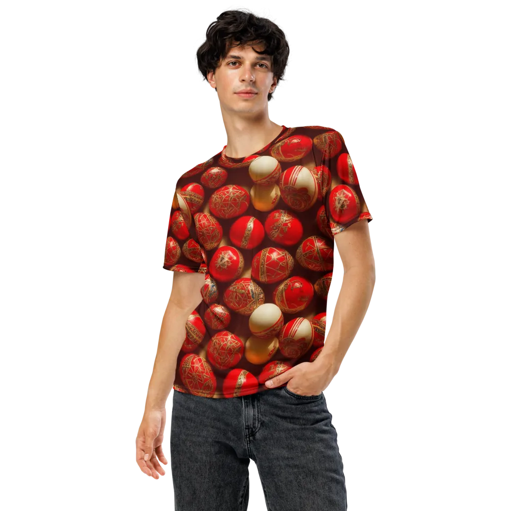 Gilded Bauble on Men's Crew Neck T-Shirt — Front