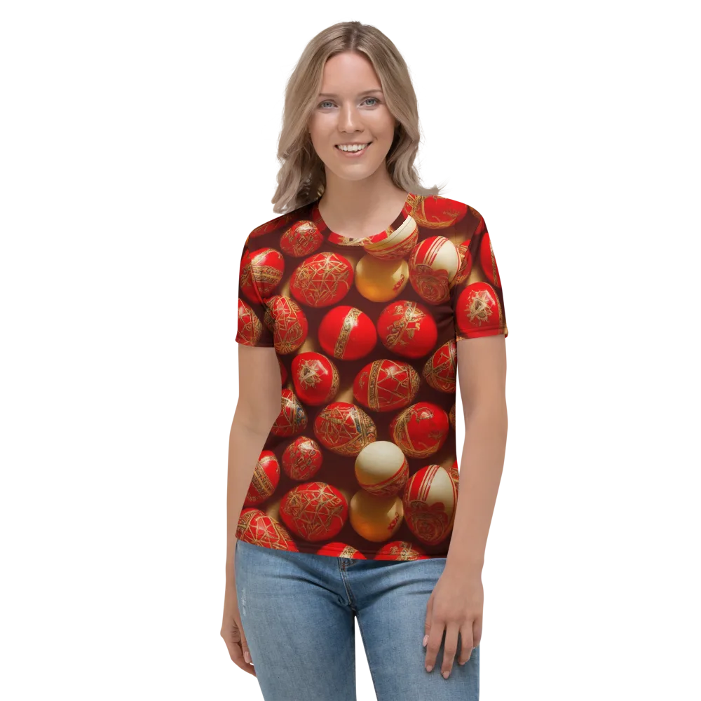 Gilded Bauble on Women's Crew Neck T-Shirt — Front