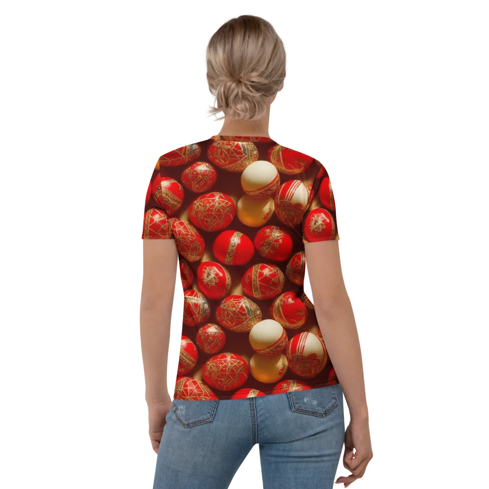 Gilded Bauble on Women's Crew Neck T-Shirt — Back