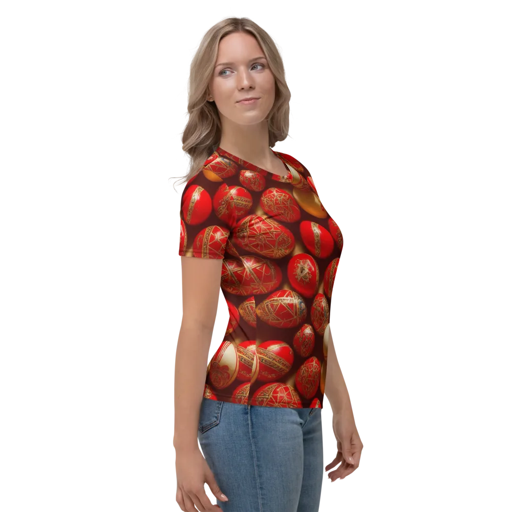 Gilded Bauble on Women's Crew Neck T-Shirt — Right
