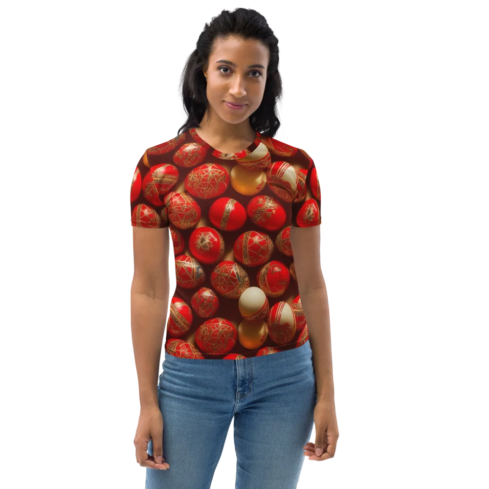 Gilded Bauble on Women's Crew Neck T-Shirt — Front