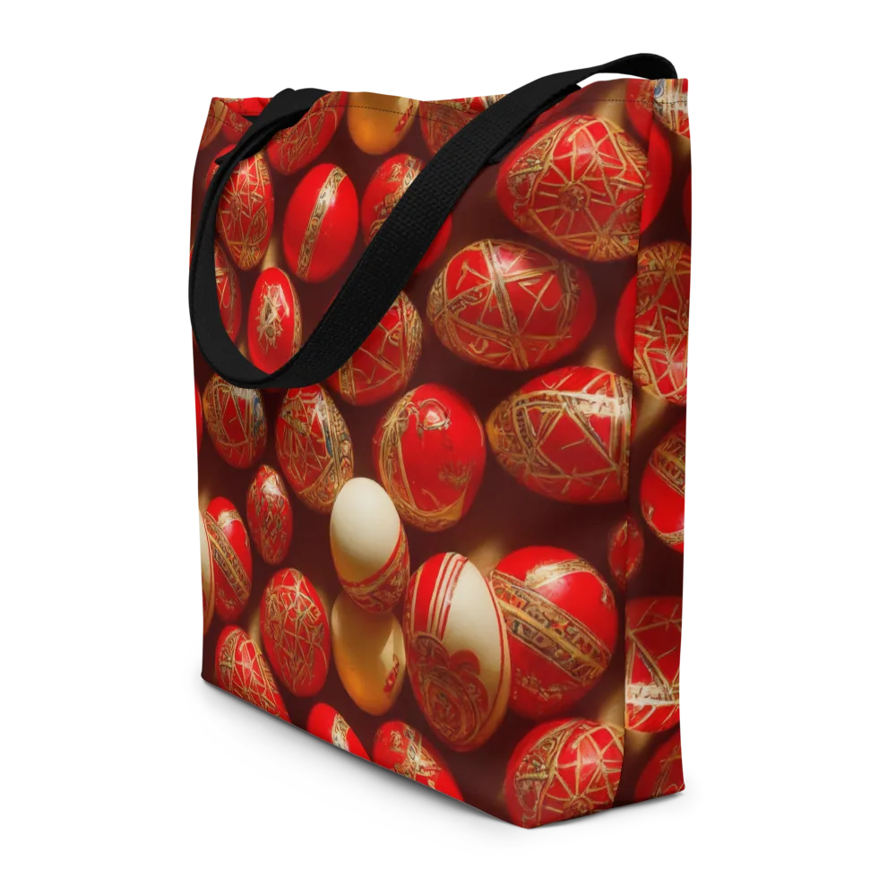 Gilded Bauble on Large Tote Bag W/ Pocket — Front