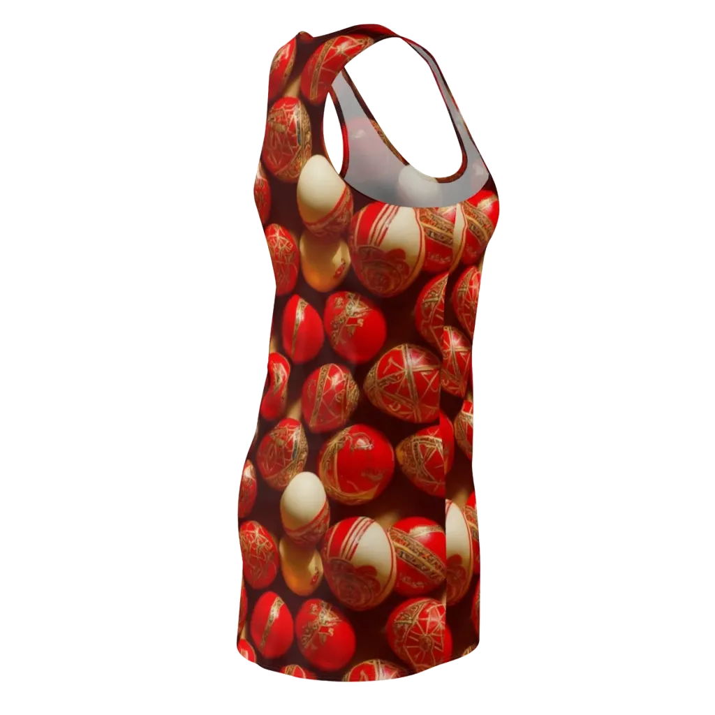 Gilded Bauble on Racerback Dress — Back Side