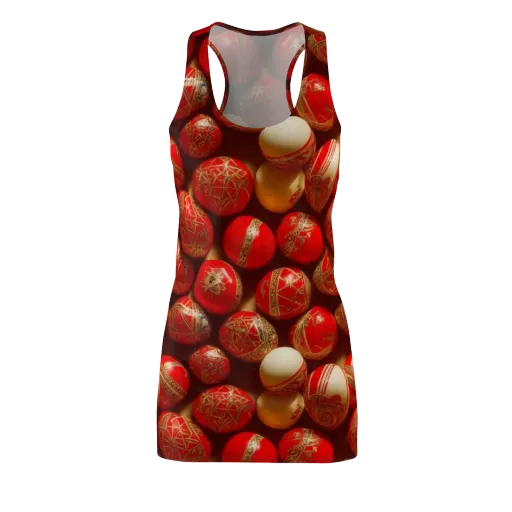 Gilded Bauble on a Racerback Dress