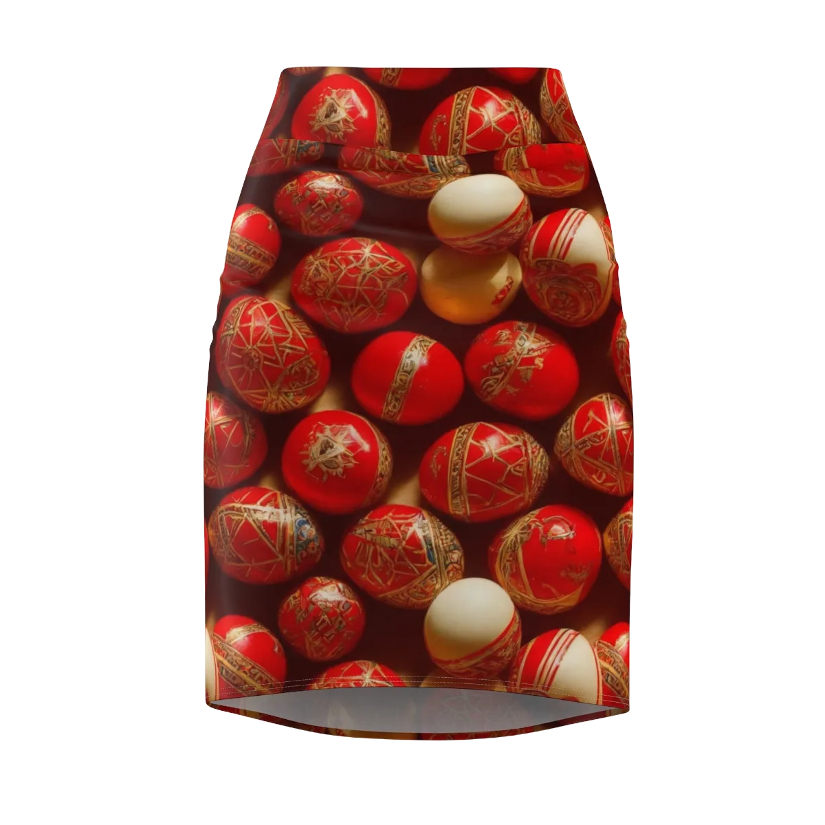 Gilded Bauble on Pencil Skirt — Front