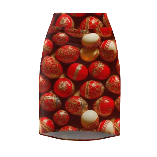 Gilded Bauble on a Pencil Skirt