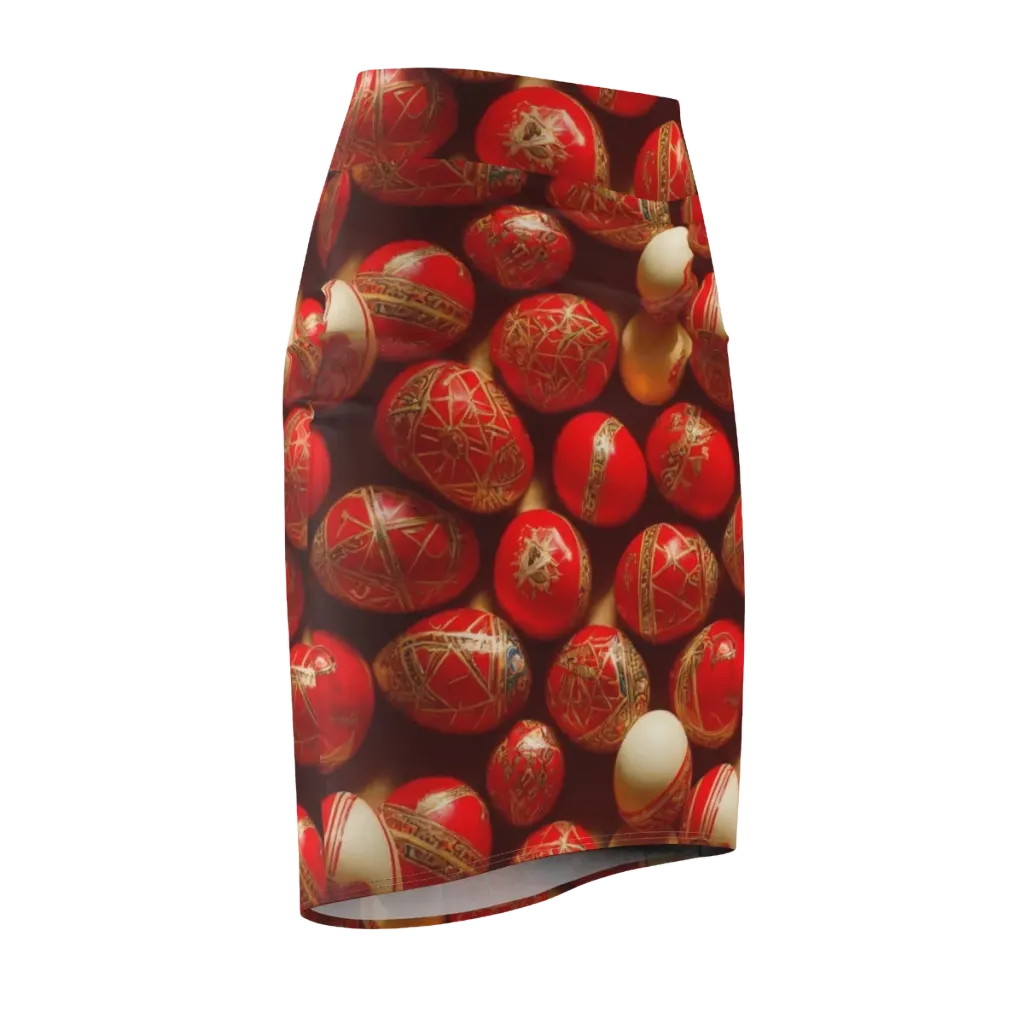 Gilded Bauble on Pencil Skirt — Front Side