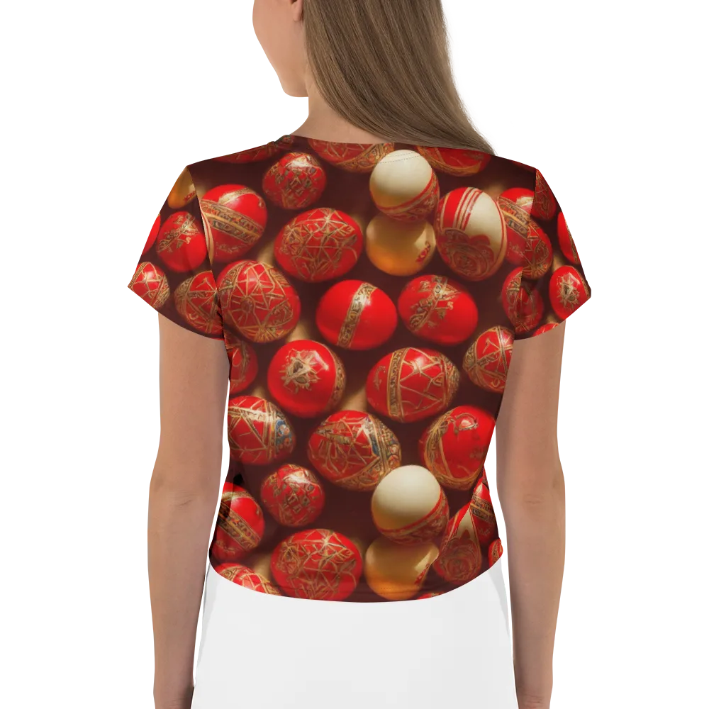 Gilded Bauble on Crop Tee — Back