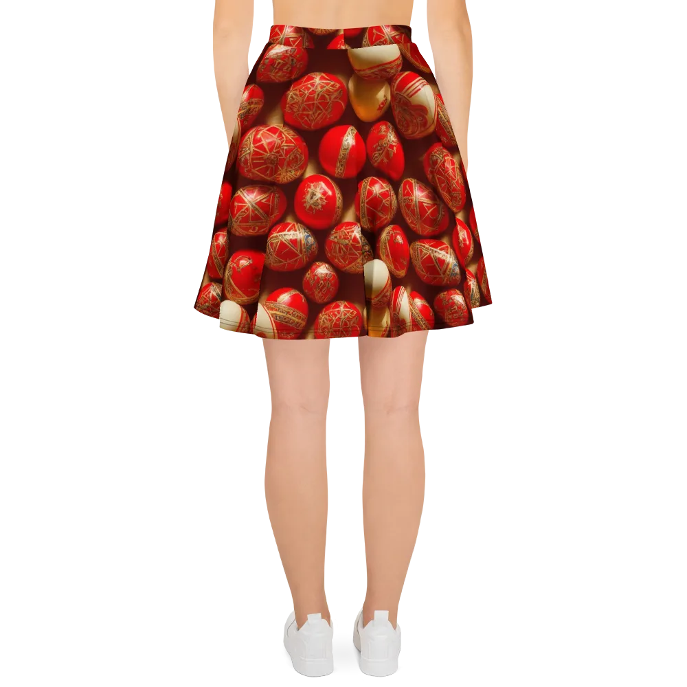 Gilded Bauble on Skater Skirt — Back