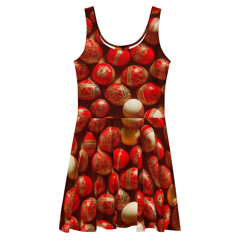 Gilded Bauble on Skater Dress — Front