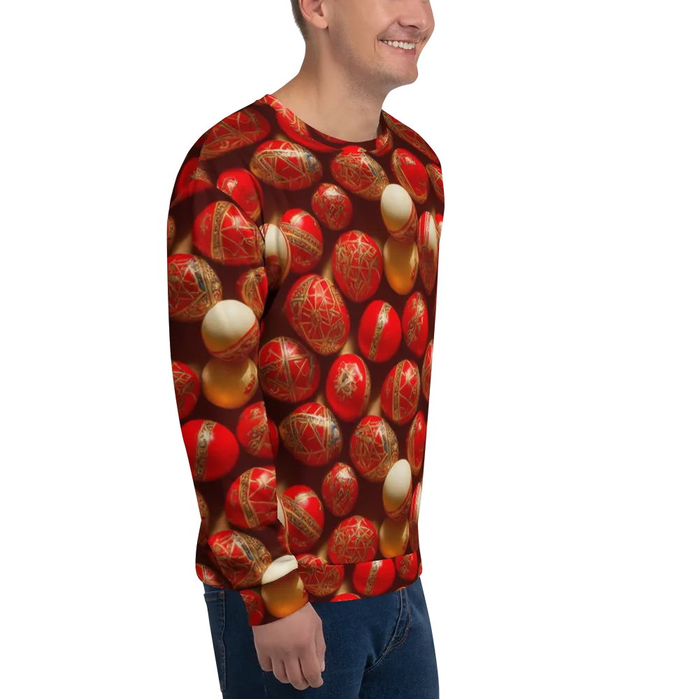 Gilded Bauble on Sweatshirt — Right Front
