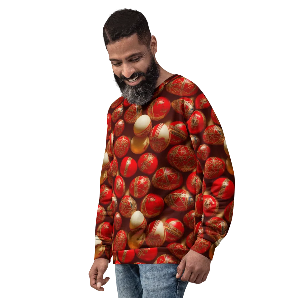 Gilded Bauble on Sweatshirt — Left Front