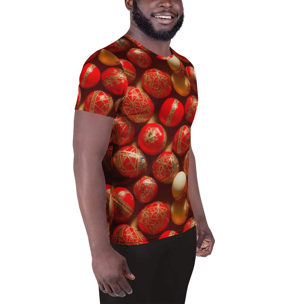 Gilded Bauble on Men's Athletic T-Shirt — Right