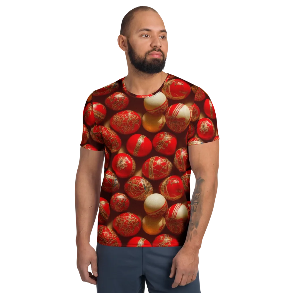 Gilded Bauble on Men's Athletic T-Shirt — Front