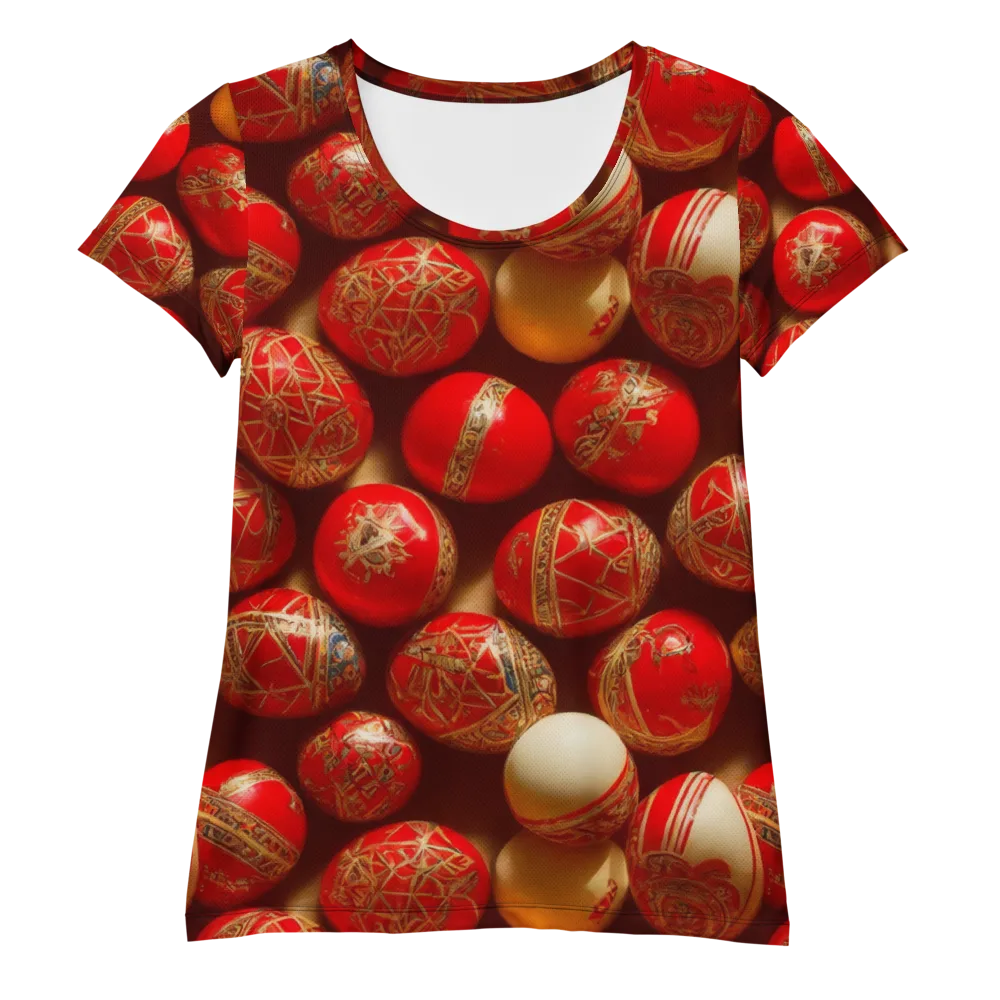 Gilded Bauble on Women's Athletic T-Shirt — Front