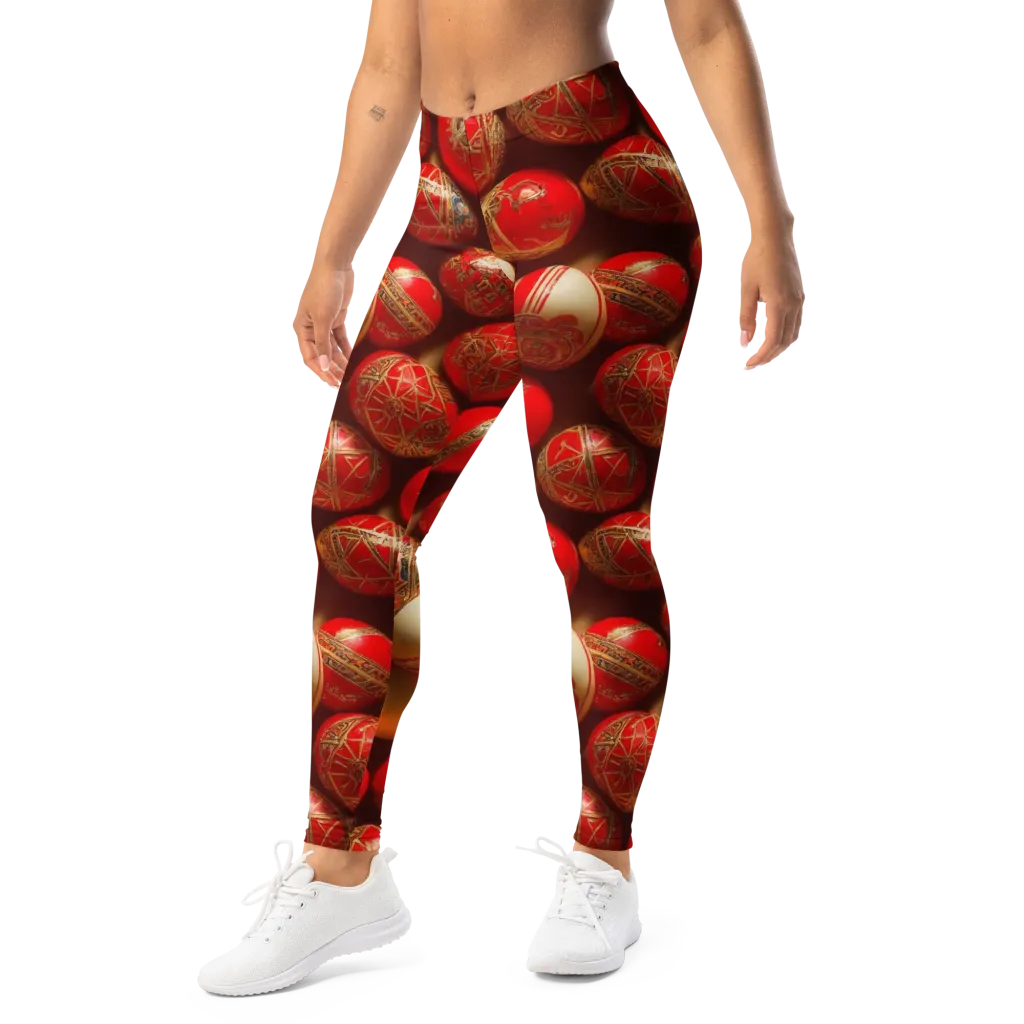 Gilded Bauble on Leggings — Left Front