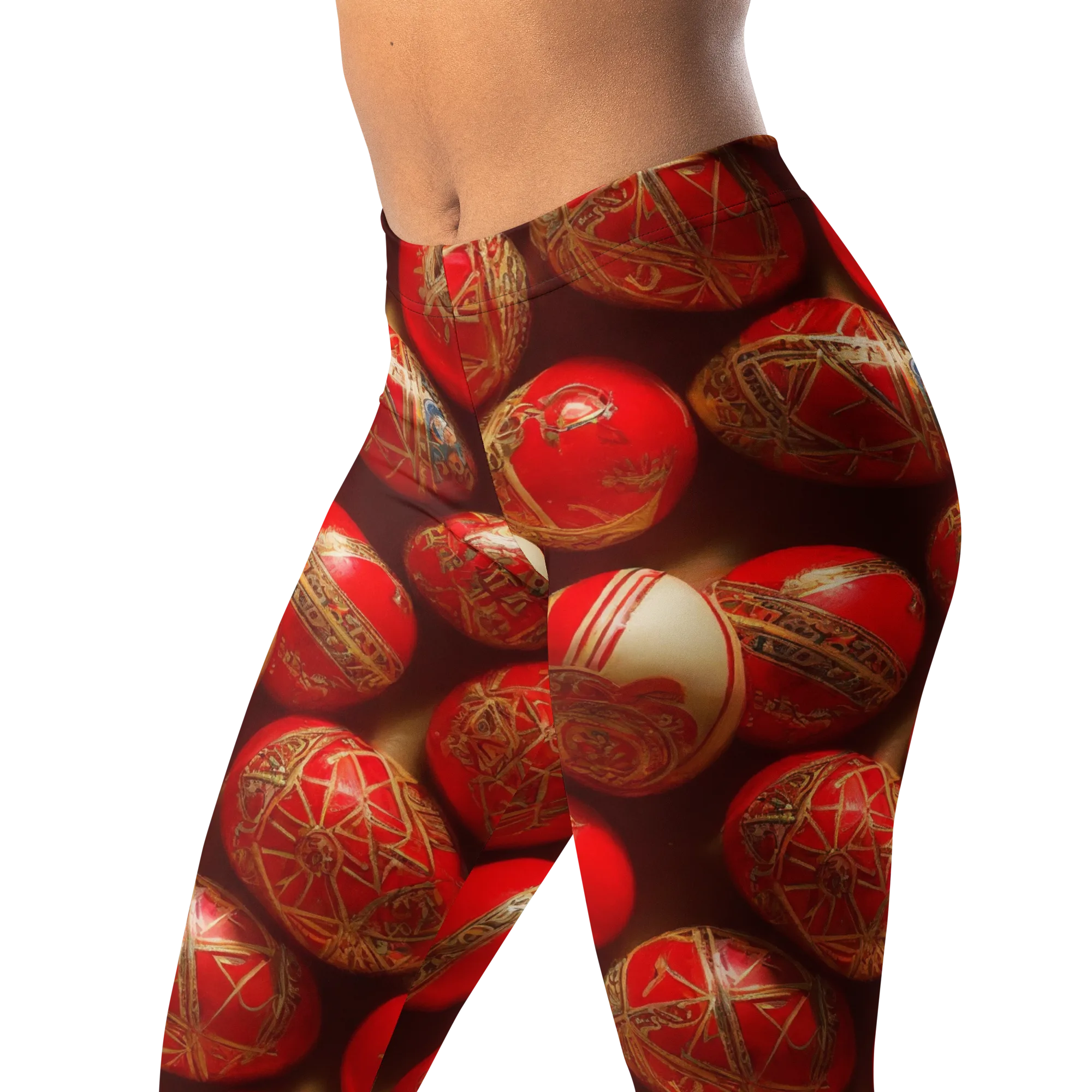 Gilded Bauble on Leggings — Left Front