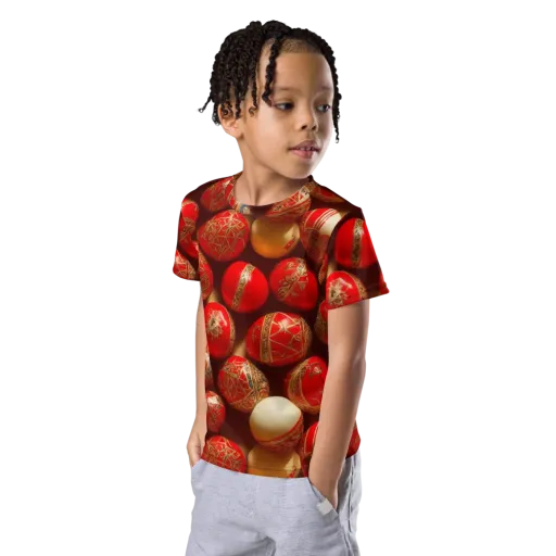 Gilded Bauble on a Kids Crew Neck T-Shirt