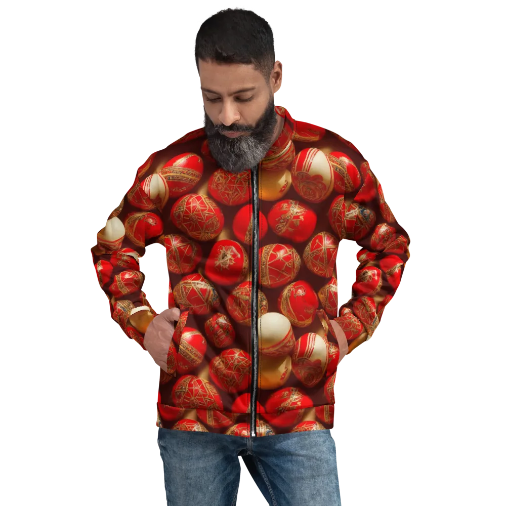 Gilded Bauble on Bomber Jacket — Front