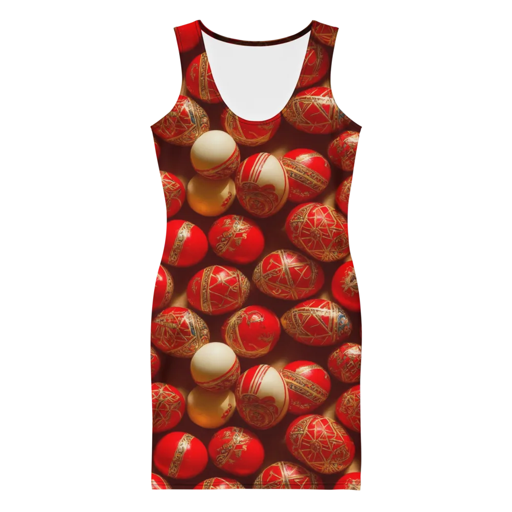 Gilded Bauble on Bodycon Dress — Front