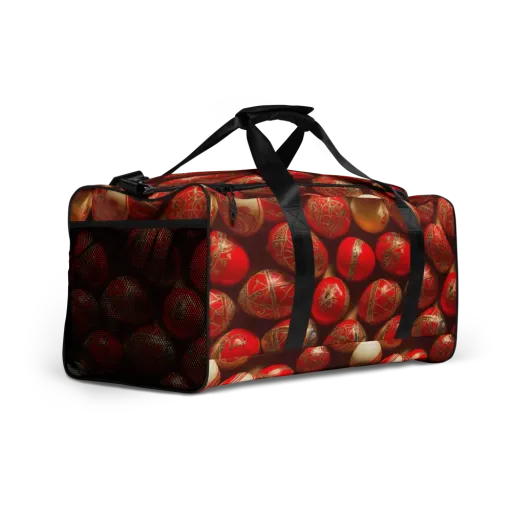 Gilded Bauble on a Duffle Bag