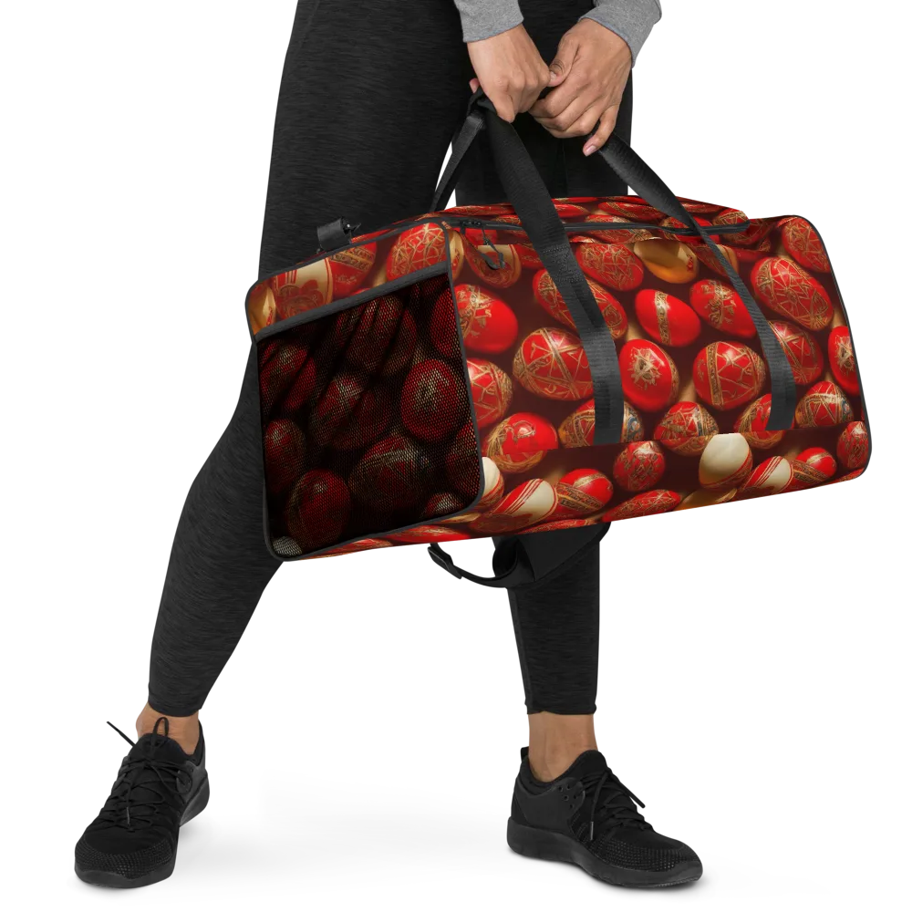 Gilded Bauble on Duffle Bag — Right Front