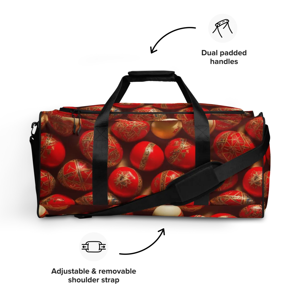 Gilded Bauble on Duffle Bag — Front