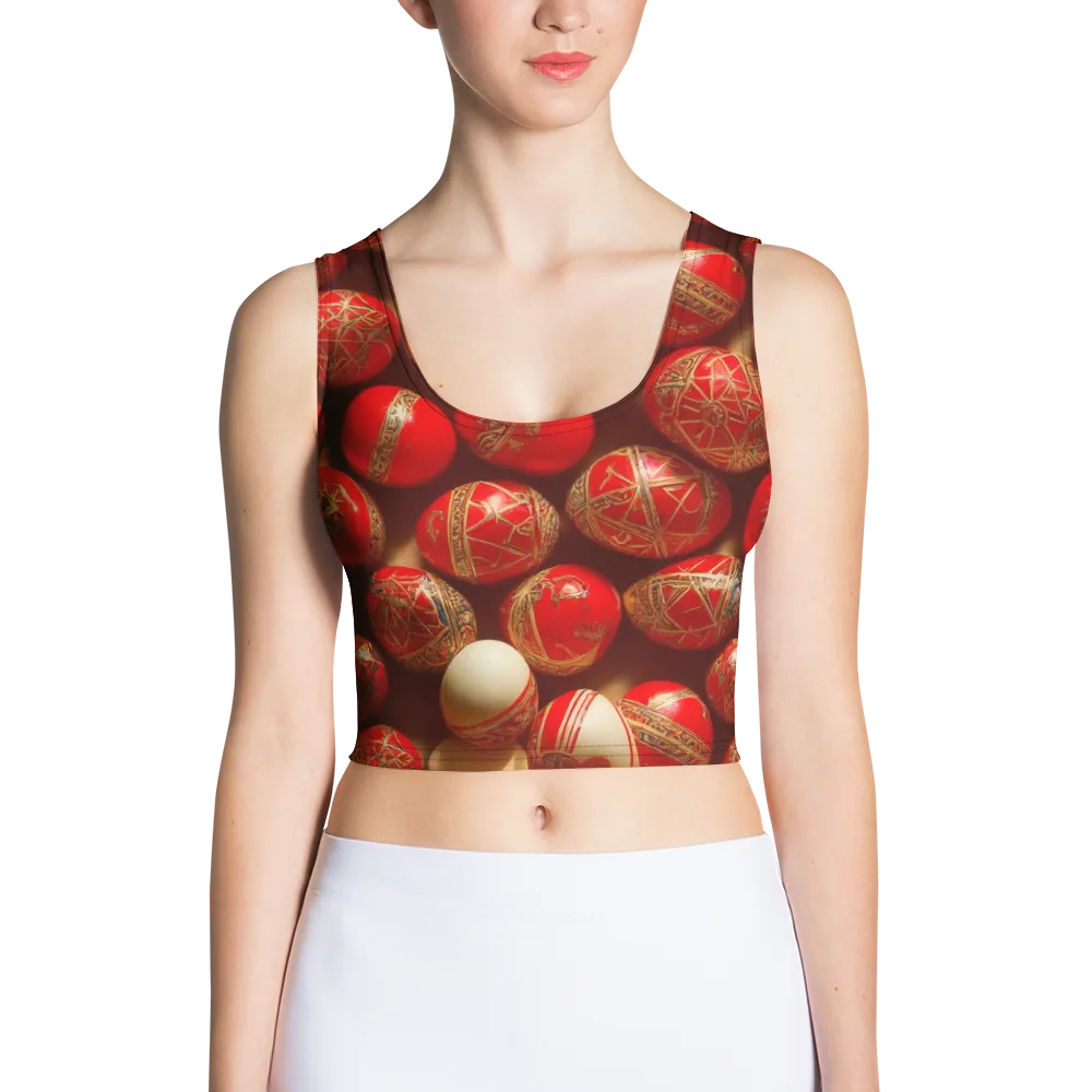 Gilded Bauble on Crop Top — Front