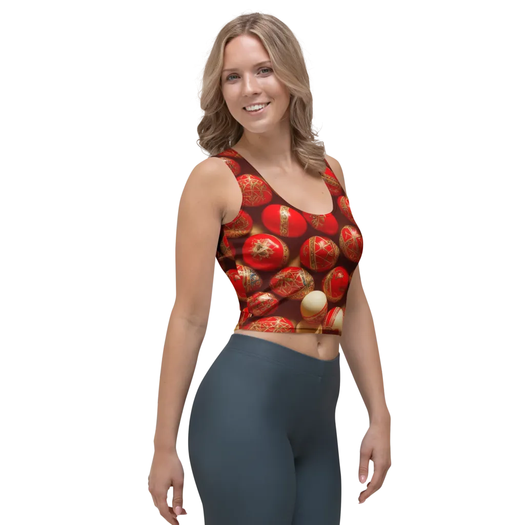 Gilded Bauble on Crop Top — Right Front