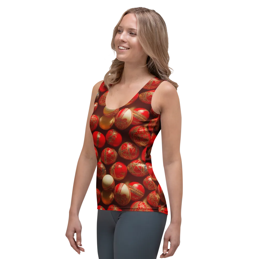 Gilded Bauble on Women's Tank Top — Left Front