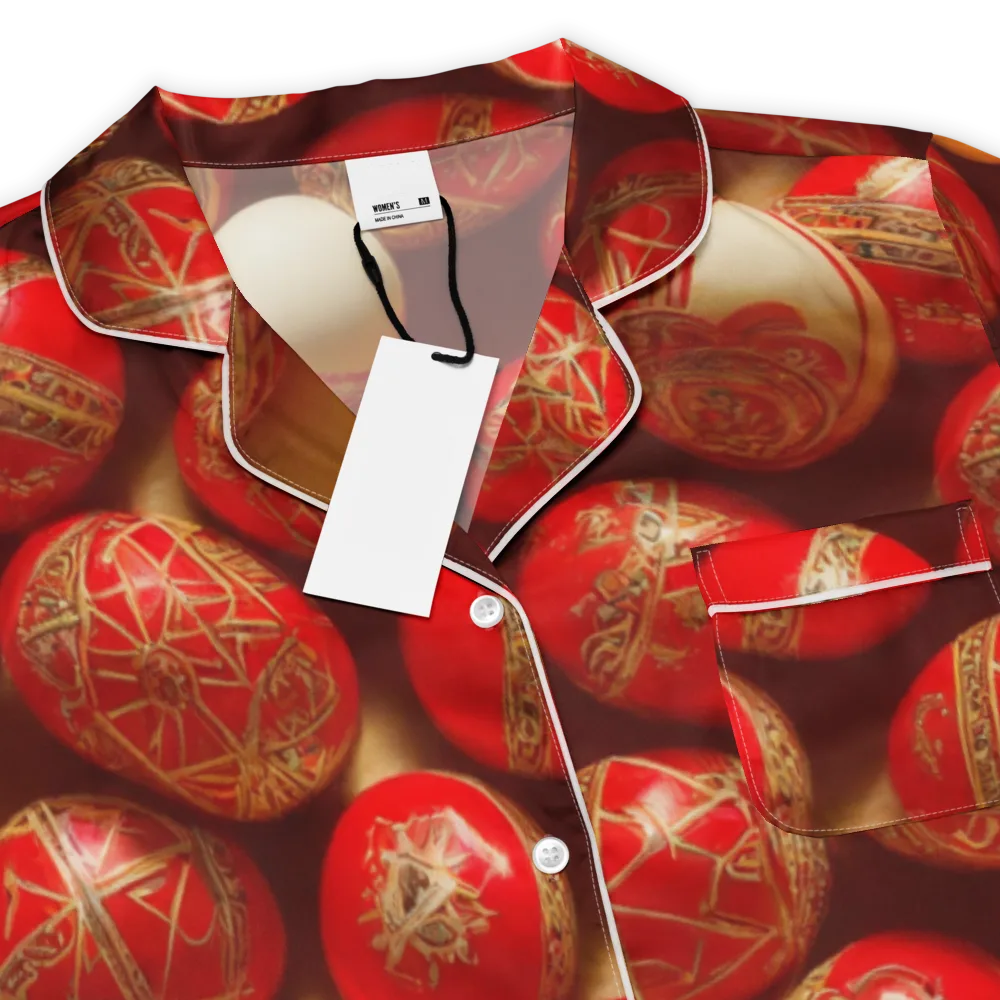 Gilded Bauble on Women's Short Sleeve Pajama Top — Product details