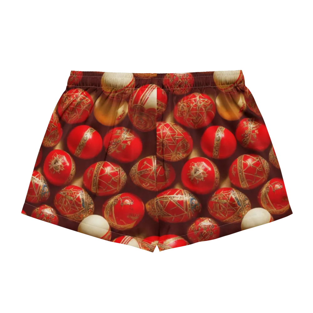 Gilded Bauble on Women's Pajama Shorts — Back