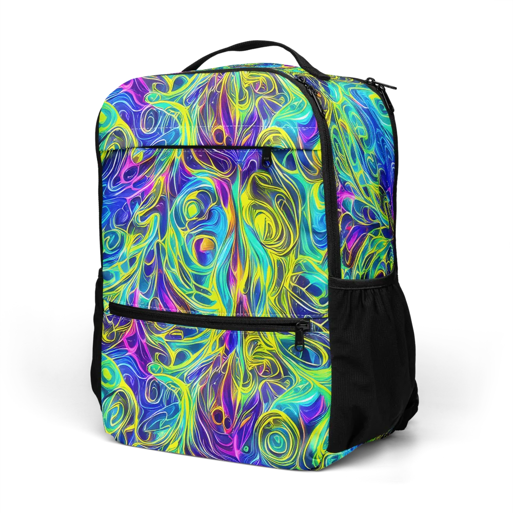 Kaleidoscope Rapture on Utility Backpack — Left Front
