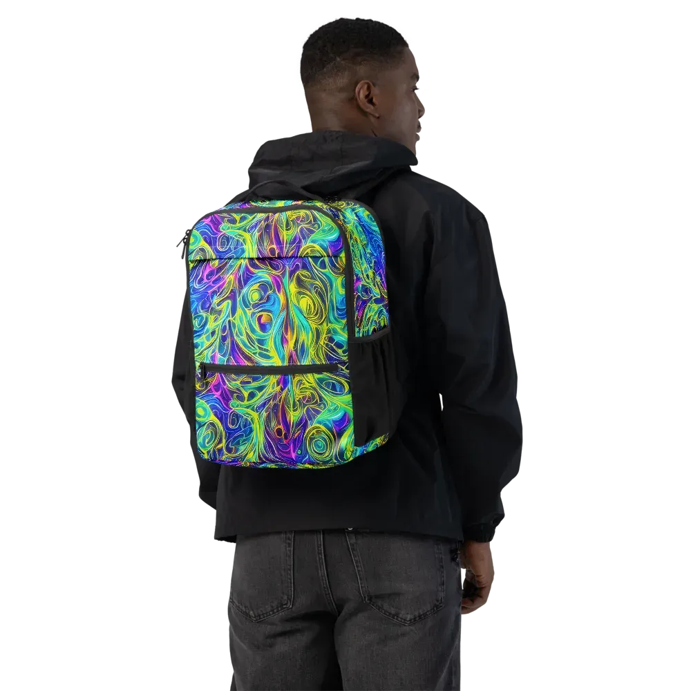 Kaleidoscope Rapture on Utility Backpack — Back