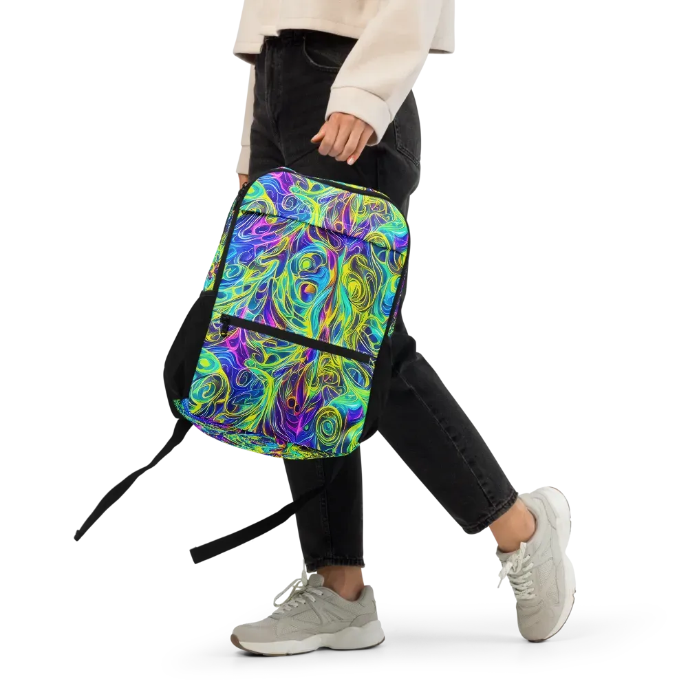 Kaleidoscope Rapture on Utility Backpack — Front