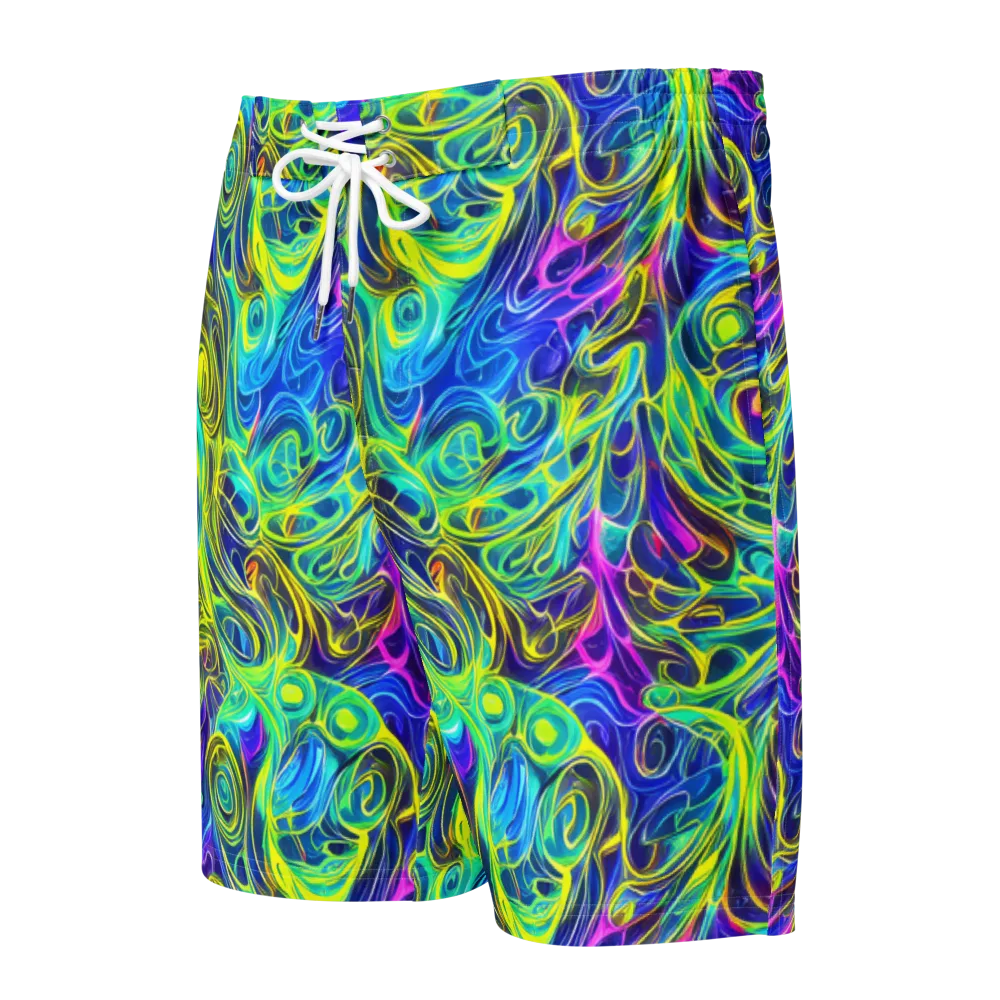 Kaleidoscope Rapture on Men's Board Shorts — Front