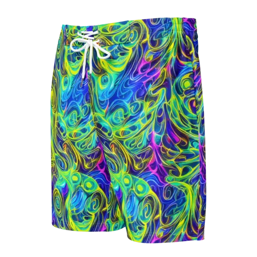 Kaleidoscope Rapture on a Men's Board Shorts