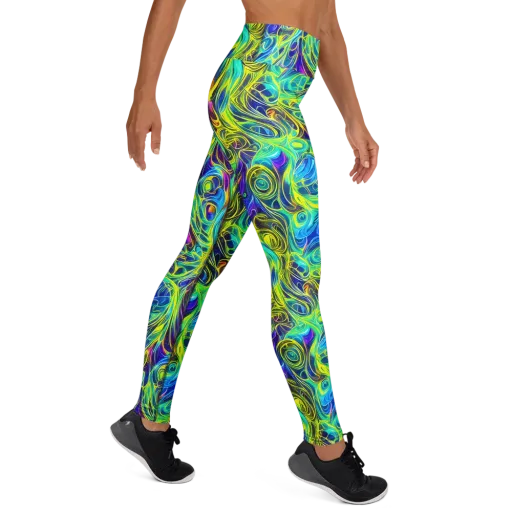 Kaleidoscope Rapture on a Yoga Leggings