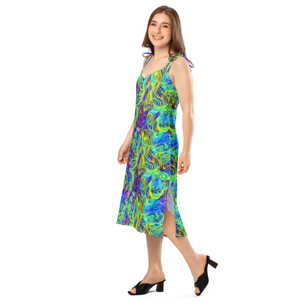 Kaleidoscope Rapture on Slip Dress — Left Front