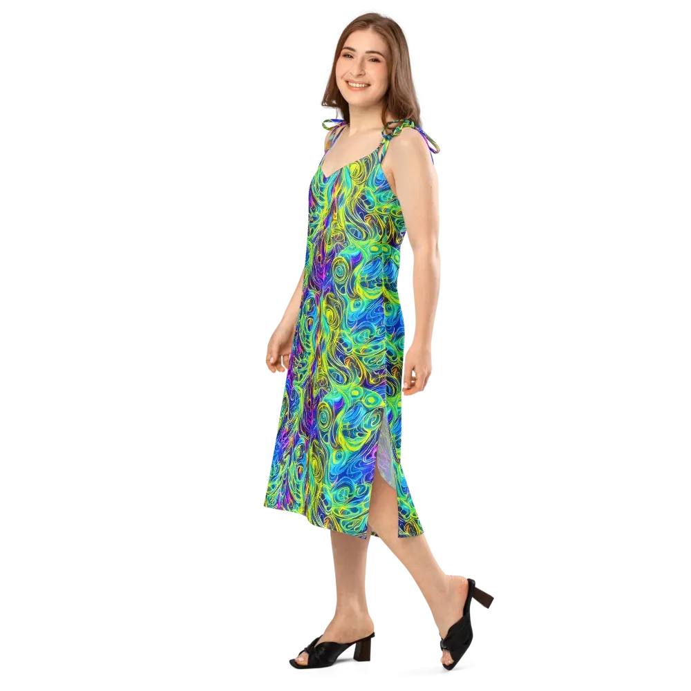 Kaleidoscope Rapture on Slip Dress — Left Front