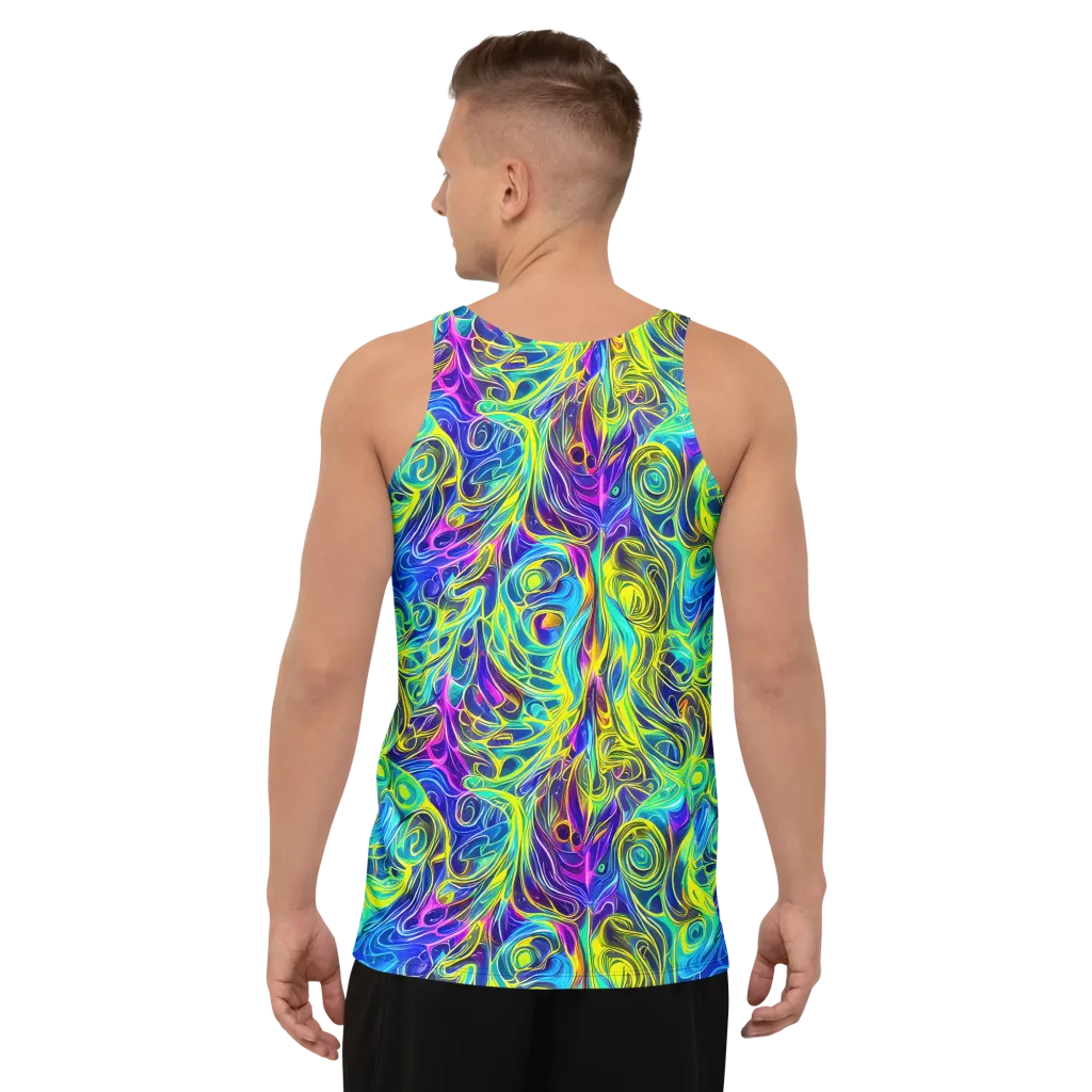 Kaleidoscope Rapture on Men's Tank Top — Back