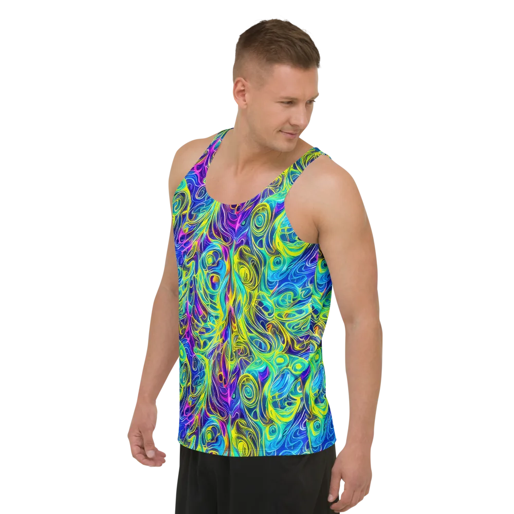 Kaleidoscope Rapture on Men's Tank Top — Left Front