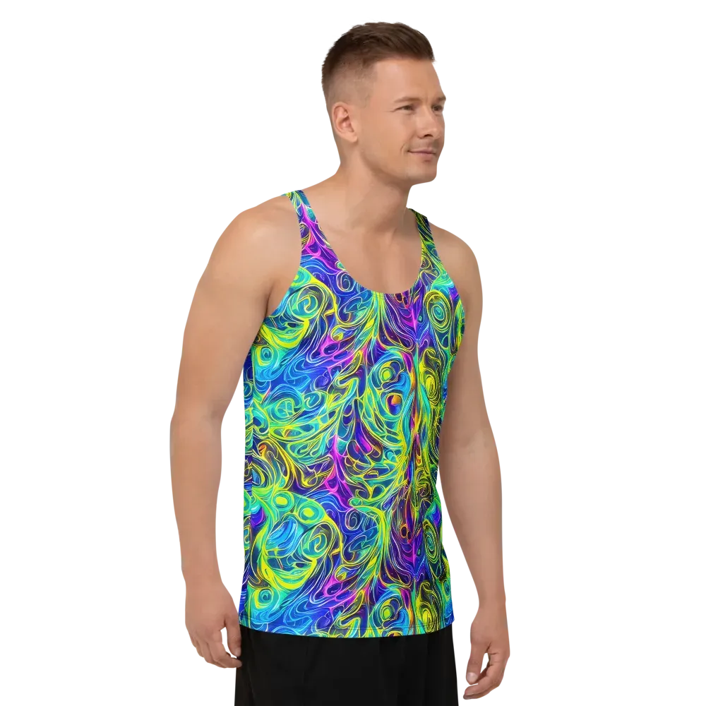 Kaleidoscope Rapture on Men's Tank Top — Right Front