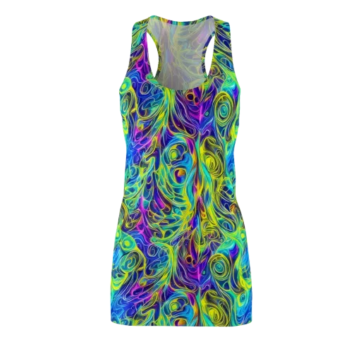 Kaleidoscope Rapture on a Racerback Dress