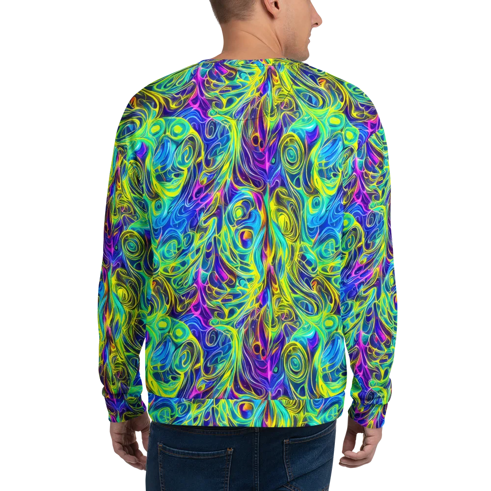 Kaleidoscope Rapture on Sweatshirt — Back
