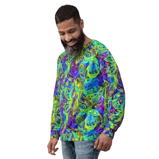 Kaleidoscope Rapture on a Sweatshirt