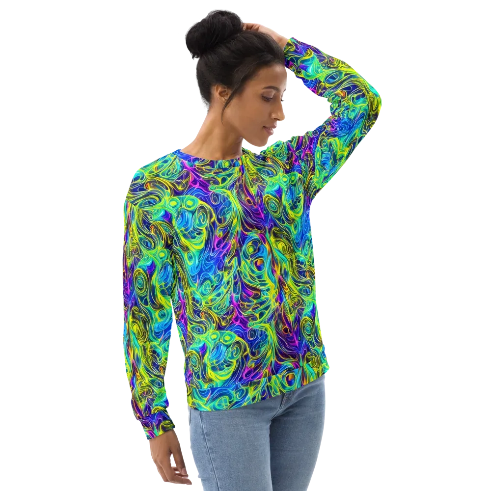 Kaleidoscope Rapture on Sweatshirt — Right Front